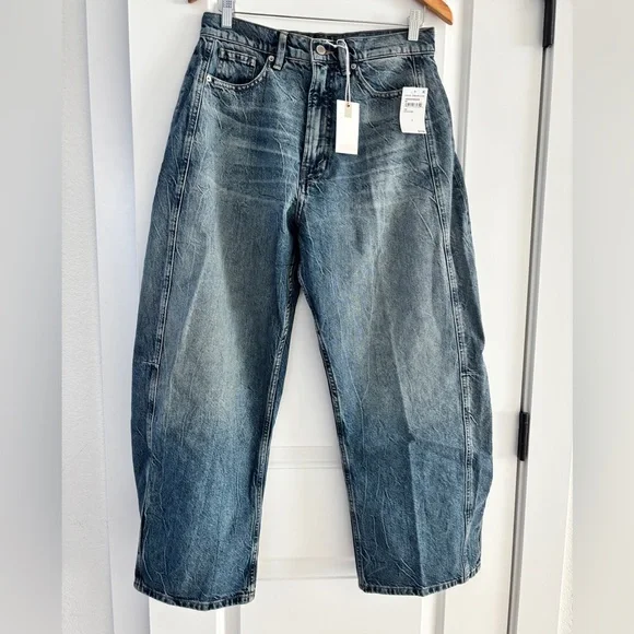 NWT Good American Good Extreme Barrel Jeans - Picture 3 of 10